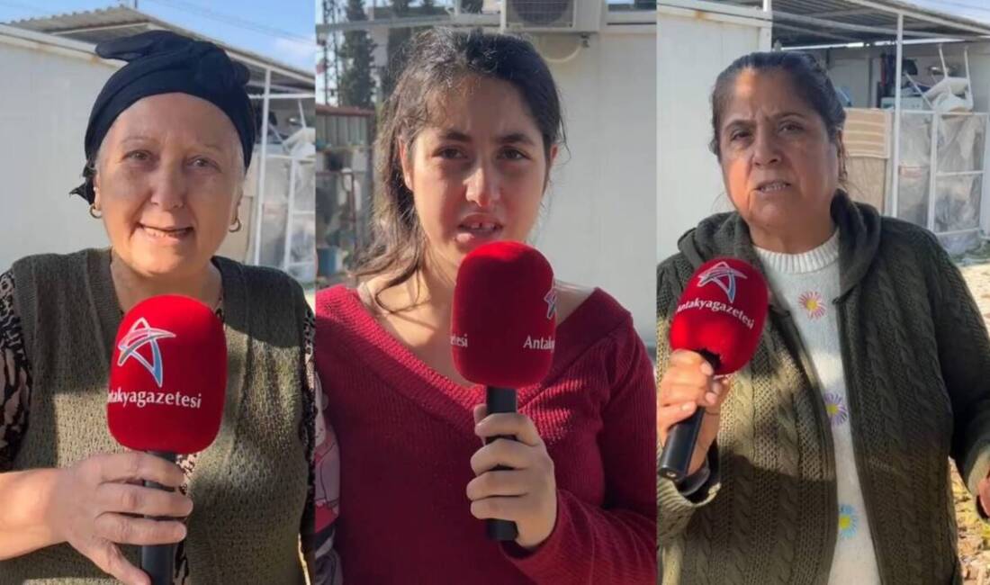 Hatay’ın Defne ilçesine bağlı Harbiye Nehir Çekici Konteyner Kenti’nde kalan