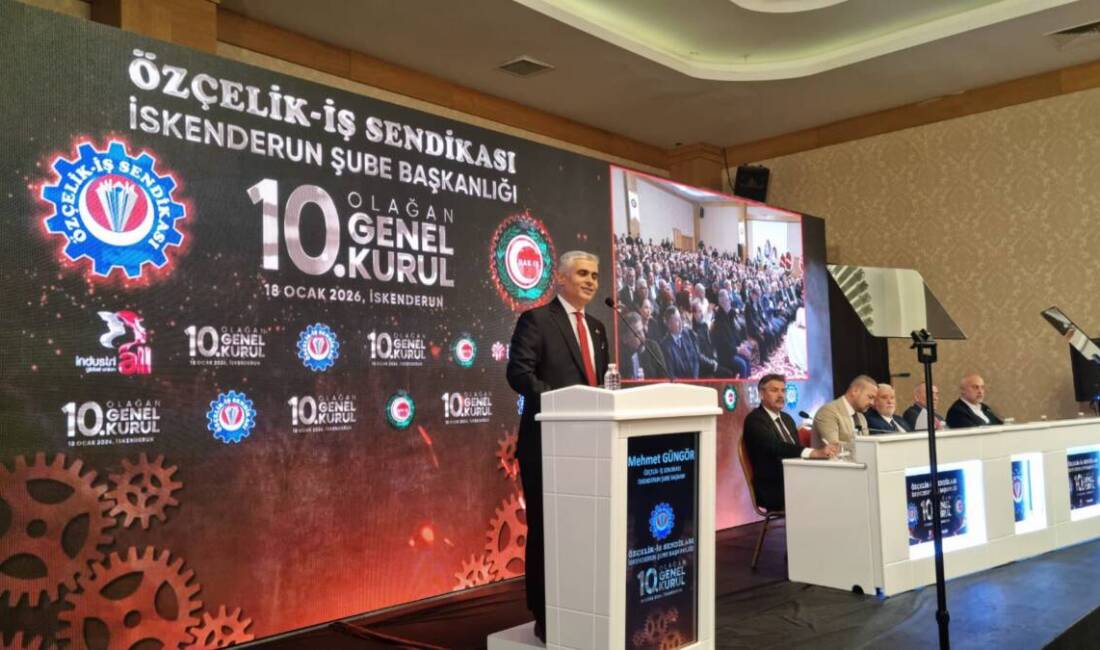 &nbsp; Özçelik-İş Sendikası İskenderun Şubesi, 10. Olağan Genel Kurulunu tek