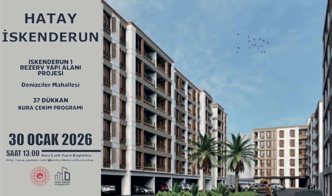 Hatay’da kentsel dönüşüm ve rezerv yapı alanları kapsamında hayata geçirilen