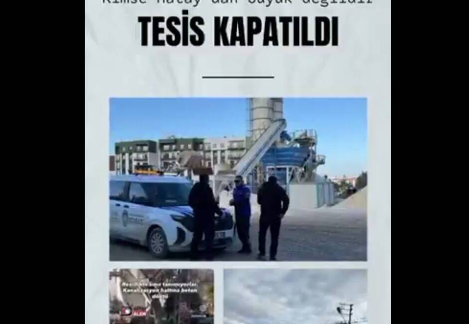 Hatay Büyükşehir Belediye (HBB) Başkanı Mehmet Öntürk, Akasya Mahallesi’nde kanalizasyon