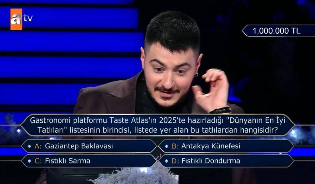 ATV’de yayınlanan “Kim Milyoner Olmak İster? Yılbaşı Özel” programında Antakya’nın
