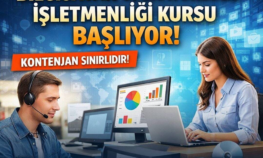 HBB Akademi Hatay tarafından Bilgisayar Operatörlüğü ve İşletmenliği Kursu başlatılıyor.