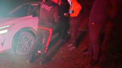 Hatay’da etkili olan kar yağışı, Dörtyol ilçesindeki Domuzdamı Yaylası’nda zor