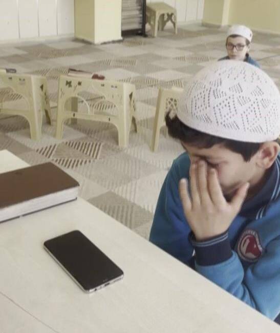 Hatay’da 1 yıllık hafızlık eğitimini tamamlayan 11 yaşındaki Yusuf Sami