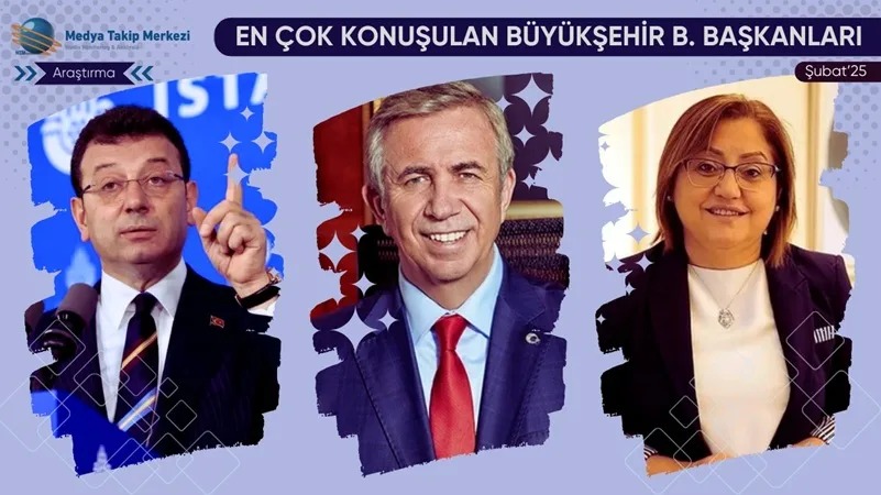 MTM Medya Takip Merkezi’nin Şubat 2025 verileri, büyükşehir belediye başkanlarının