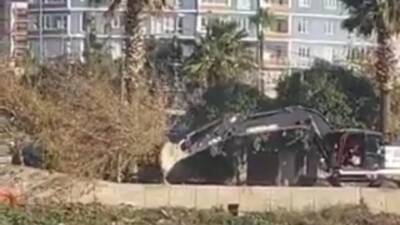 Hatay’ın Defne ilçesinde Sevgi Parkı’nda başlatılan çalışmalar, sosyal medyada ve