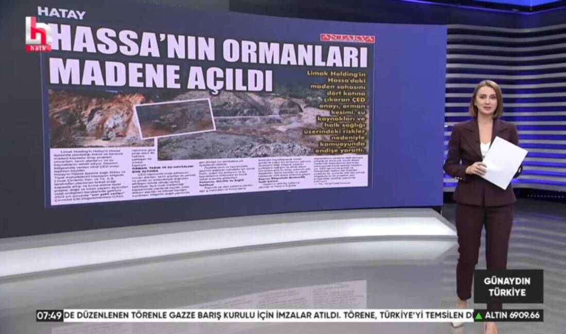 Hatay’ın Hassa ilçesinde Limak Holding’e ait maden sahasının dört katına