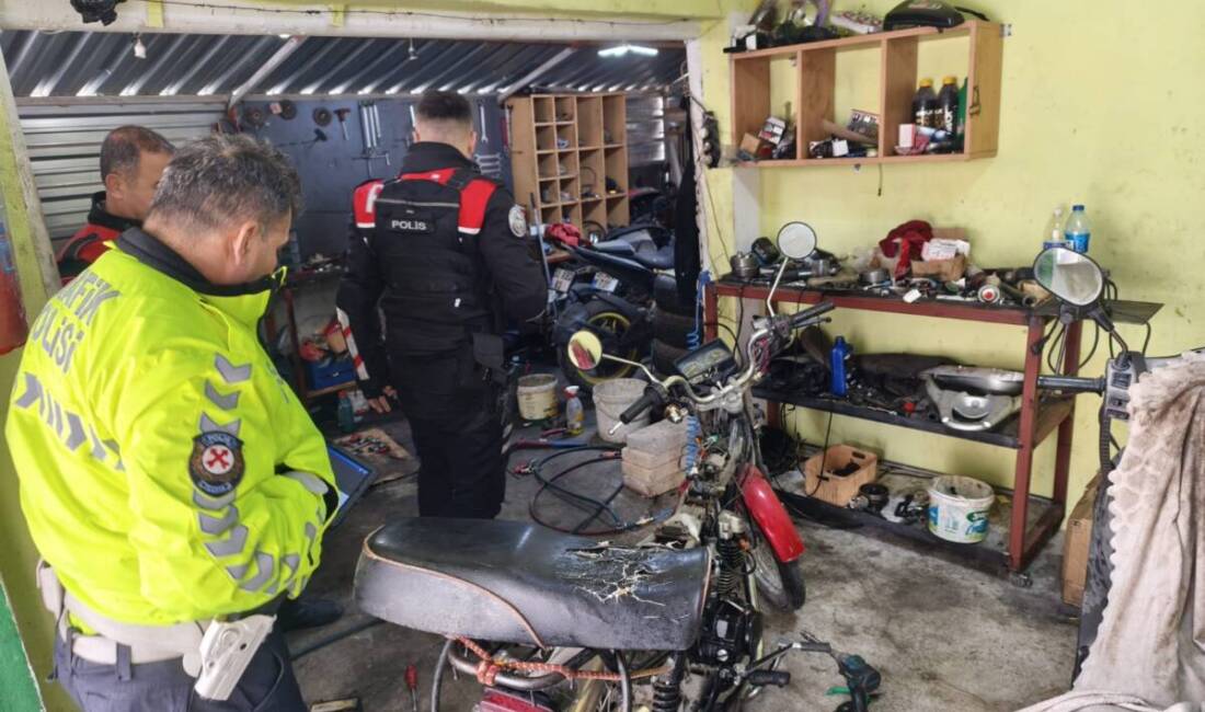&nbsp; Hatay Emniyet Müdürlüğü ekipleri, Dörtyol ilçesinde motosiklet ve tamirhanelere