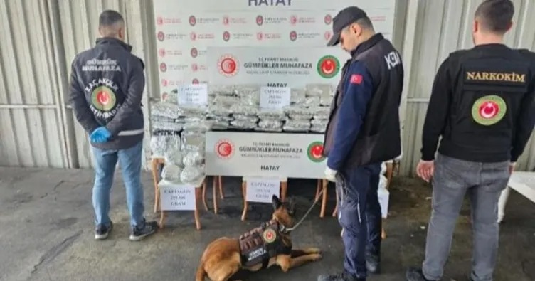 Hatay’da uyuşturucu kaçakçılarına yönelik yürütülen çalışmalar kapsamında dikkat çekici bir