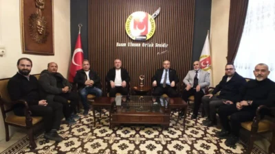 Saadet Partisi Hatay Milletvekili Doç. Dr. Necmettin Çalışkan, İskenderun Gazeteciler