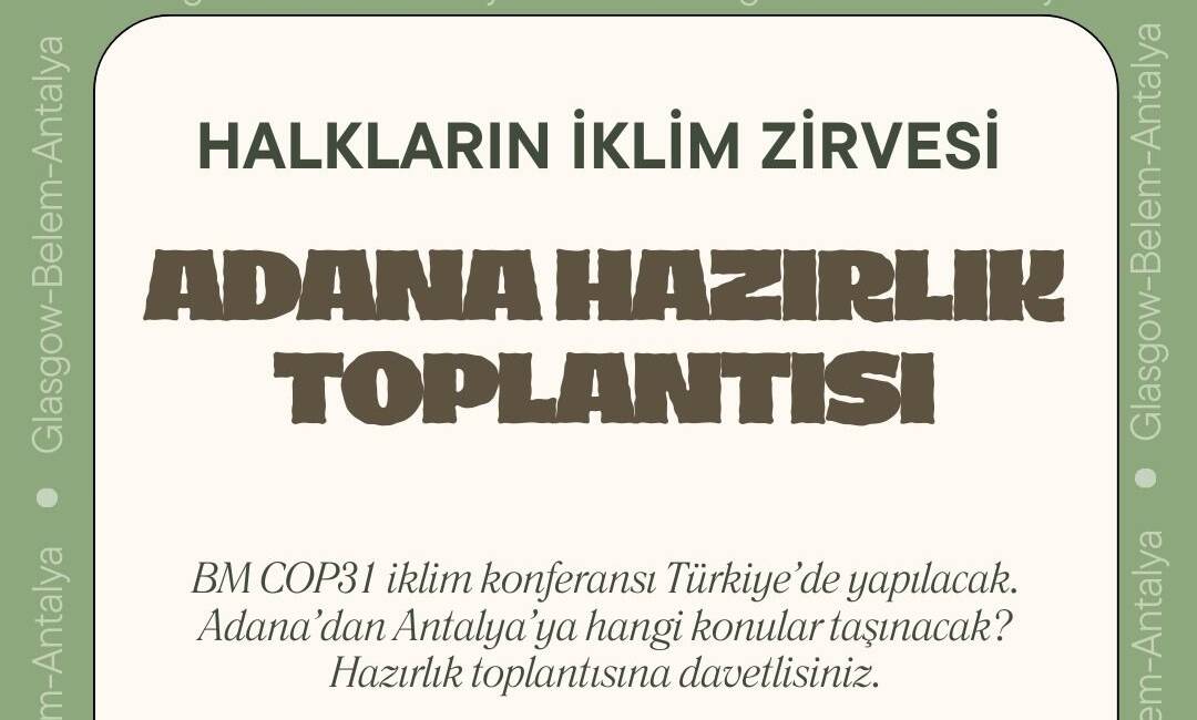 Türkiye’nin bu yıl ev sahipliği yapması planlanan COP31 Birleşmiş Milletler