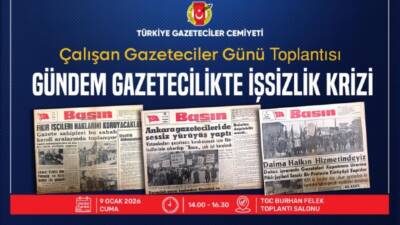 Türkiye Gazeteciler Cemiyeti (TGC), gazetecilik mesleğinde her geçen gün derinleşen