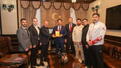 Türkiye Muaythai Federasyonu Başkanı Hasan Yıldız ve beraberindeki heyet, Hatay