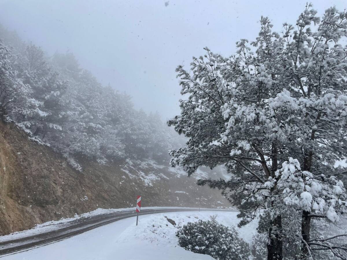 Hatay’da pazar günü etkili olan kar yağışı, yüksek rakımlı bölgelerde