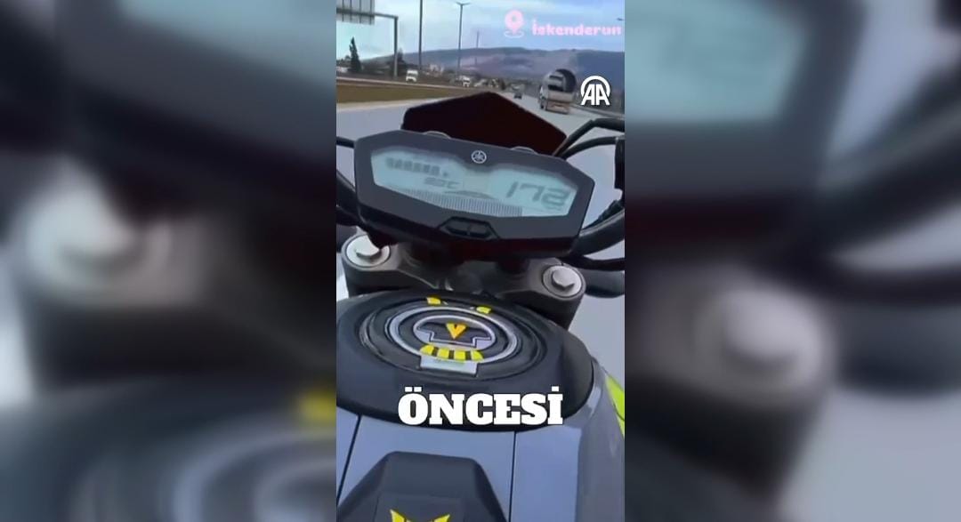 Hatay’ın İskenderun ilçesinde trafikte akrobatik hareketler yaparak hem kendi canını