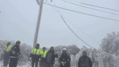 Hatay’ın Yayladağı, Reyhanlı ve Samandağ ilçelerinde etkili olan kar yağışı