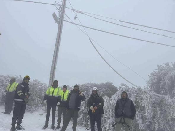 Hatay’ın Yayladağı, Reyhanlı ve Samandağ ilçelerinde etkili olan kar yağışı