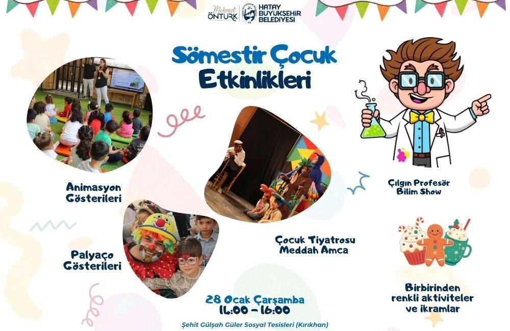 Hatay Büyükşehir Belediyesi (HBB), 2025-2026 eğitim öğretim yılında ara tatile