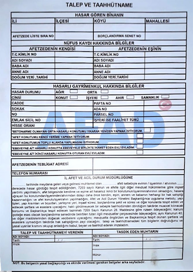 Hatay Barosu üyesi Avukat Güney Cuma Can, deprem konutlarına yerleşen