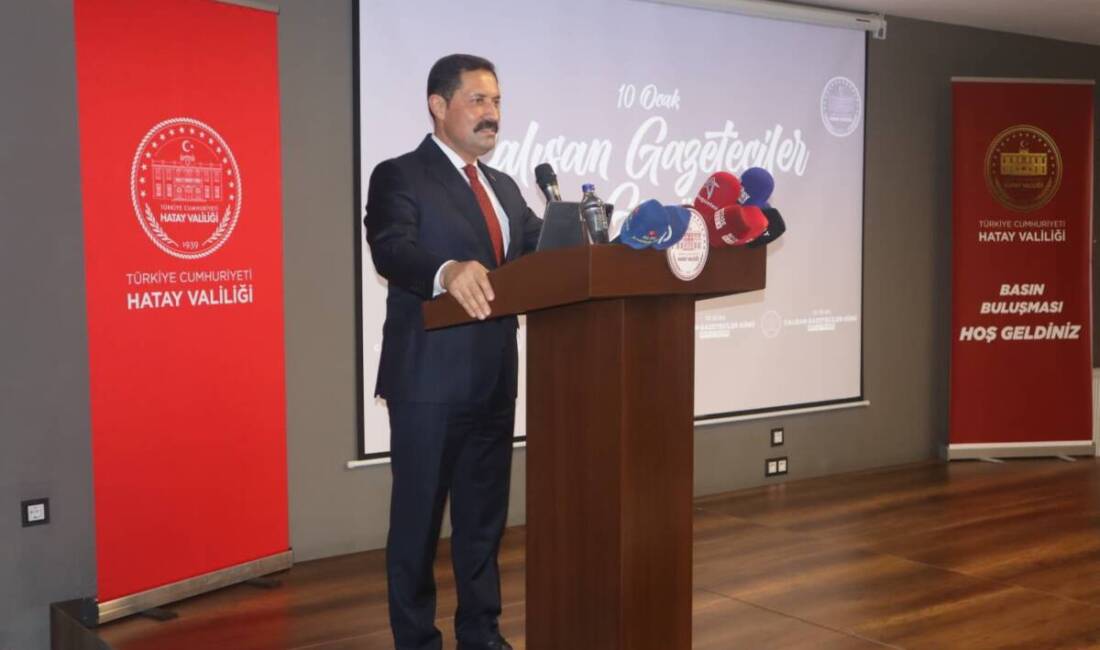 Hatay Valisi Mustafa Masatlı, 10 Ocak Çalışan Gazeteciler Günü dolayısıyla