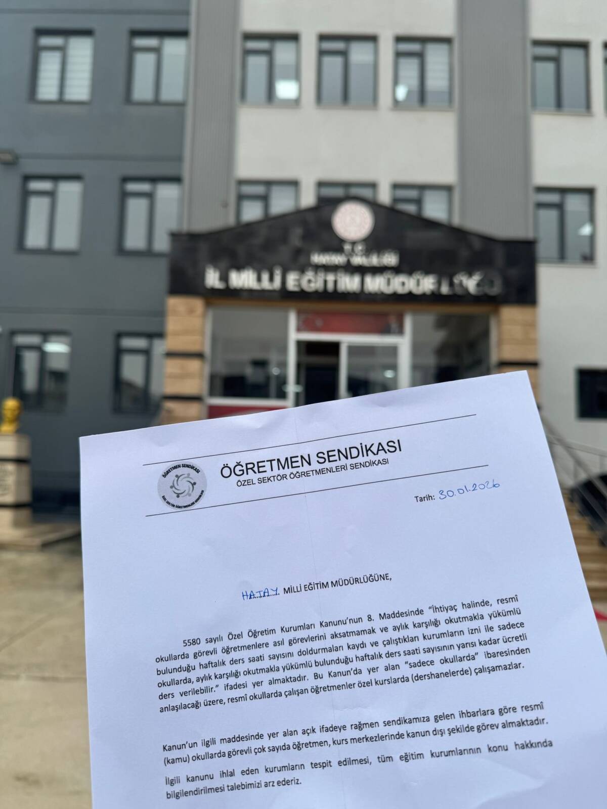 5580 sayılı Özel Öğretim Kurumları Kanunu’nda yer alan “Kamudaki öğretmenler,