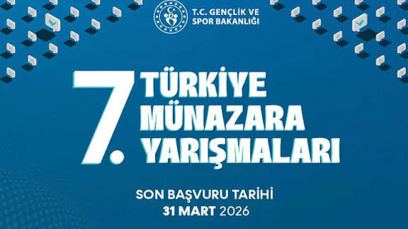Gençlerin katılım sağlayacağı 7. Türkiye Münazara Yarışmaları için başvurular başladı.