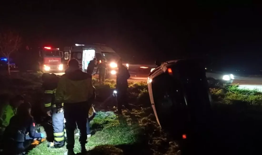 Hatay’ın Kırıkhan ilçesinde kontrolden çıkan otomobilin devrilmesi sonucu sürücü yaralandı.