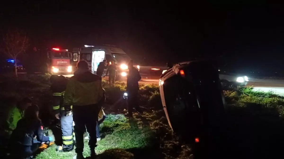 Hatay’ın Kırıkhan ilçesinde kontrolden çıkan otomobilin devrilmesi sonucu sürücü yaralandı.