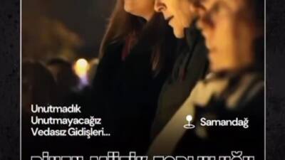 5 Şubat akşamı, Samandağ’da kaybettiğimiz sevdiklerimizi ve veda etmeden gidenleri