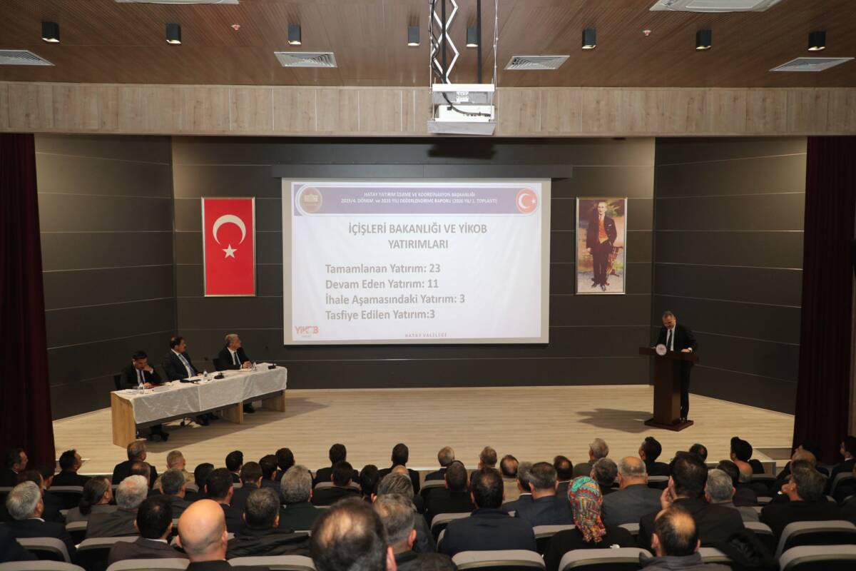 İl Yatırım Takip Sistemi verilerine göre Hatay, proje sayısı ve