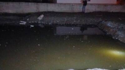 Hatay’ın Kırıkhan ilçesinde yaşanan acı olayda, su dolu bir inşaat