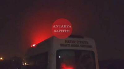 Hatay’ın Defne ilçesi Turunçlu Arıtma Tesisi’nde görevli HATSU personeli, Asi