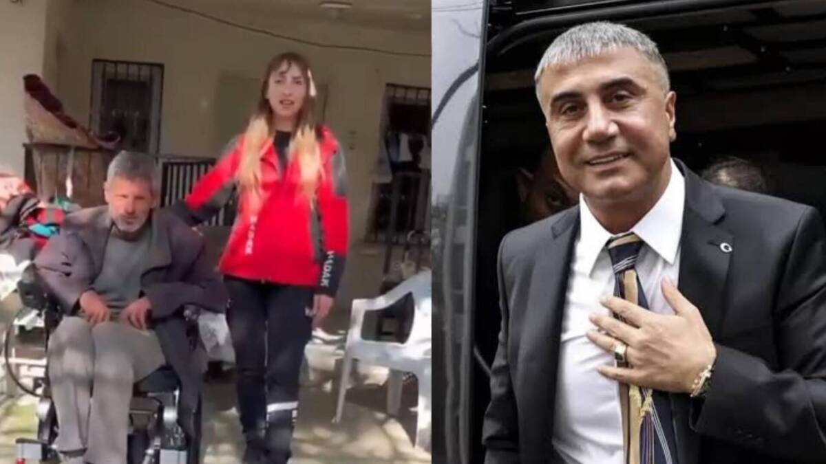 Hatay'ın Defne ilçesinde mendil satarak geçimini sağlayan engelli vatandaşın 