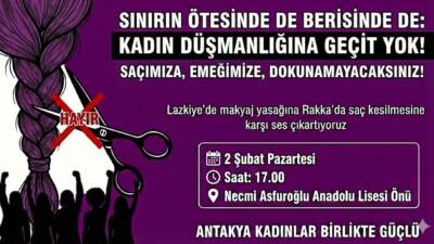 Hatay’da kadınlar, sınırın her iki yanında kadınlara yönelik baskı ve