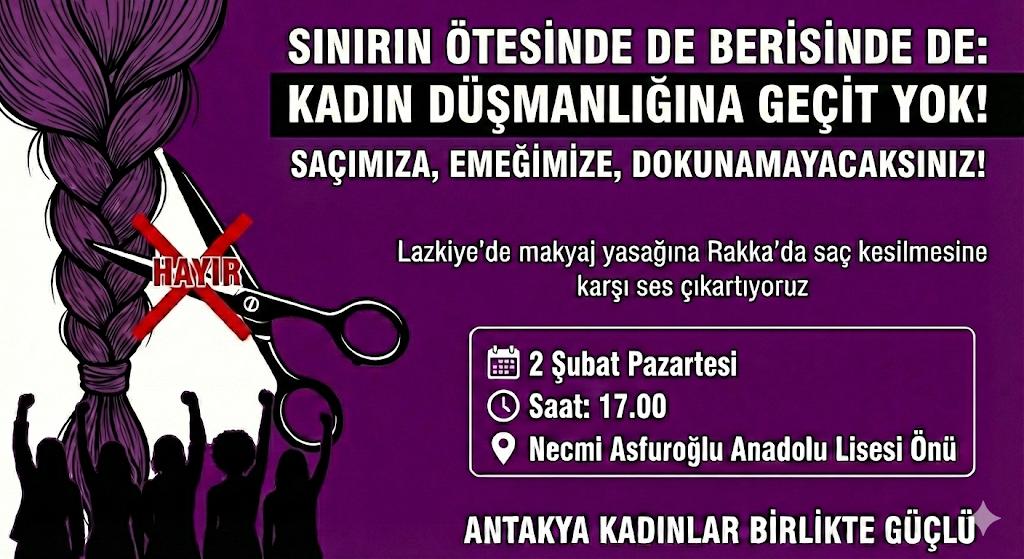 Hatay’da kadınlar, sınırın her iki yanında kadınlara yönelik baskı ve