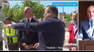 Kültür ve Turizm Bakanı Mehmet Nuri Ersoy, 6 Şubat depremlerinin