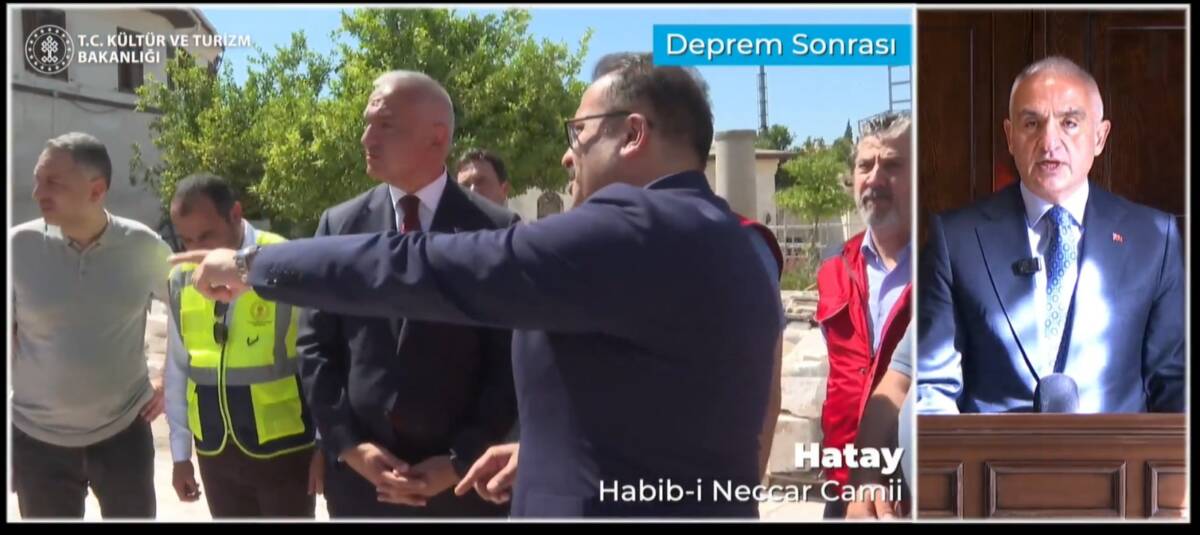 Kültür ve Turizm Bakanı Mehmet Nuri Ersoy, 6 Şubat depremlerinin