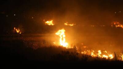 Hatay’ın İskenderun ilçesinde zeytinlik alanda çıkan yangın, ekiplerin hızlı müdahalesiyle