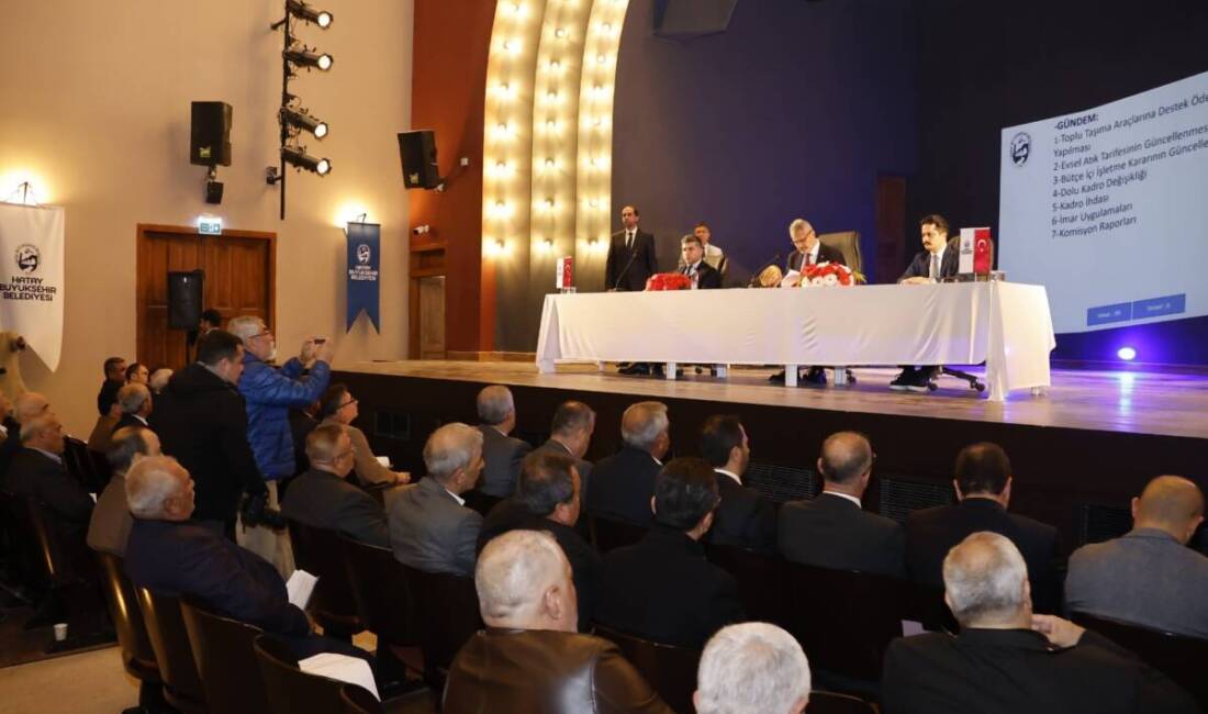 Hatay Büyükşehir Belediyesi (HBB) Şubat Ayı Olağan Meclis Toplantısı, Antakya’daki