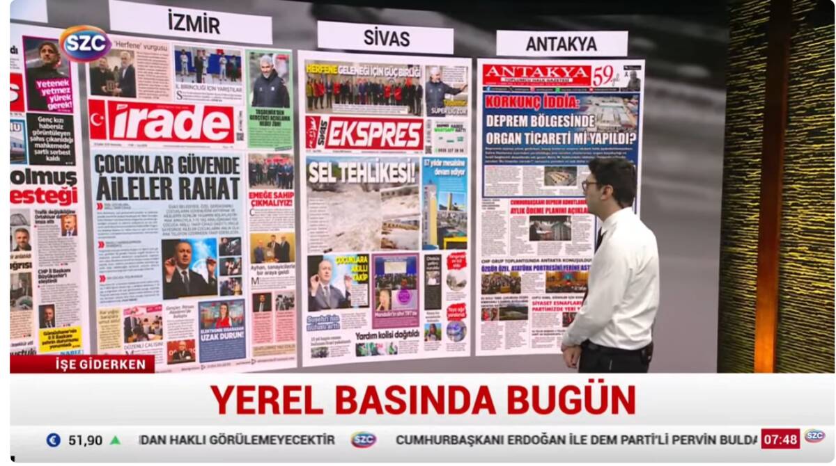 Deprem bölgesine ilişkin ortaya atılan “organ ticareti” iddiası, ulusal medyada