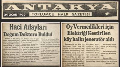 Geçmişten günümüze uzanan tarih yolculuğunda, 24 Ocak 1970 tarihli “Antakya