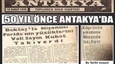 Antakya’da 18 Şubat 1970 tarihli Antakya Toplumcu Halk Gazetesinin arşivinden
