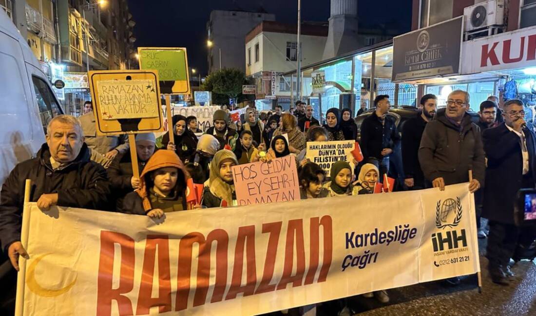 Hatay’ın İskenderun ilçesinde, on bir ayın sultanı Ramazan’ın gelişini selamlamak