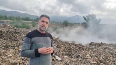 Hatay’ın Erzin ilçesinde, il dışından getirildiği iddia edilen çöplerin durmadan