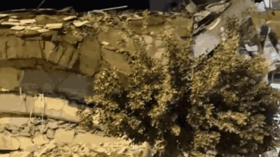 Hatay’da 6 Şubat 2023 depremlerinde ağır hasar alan 5 katlı