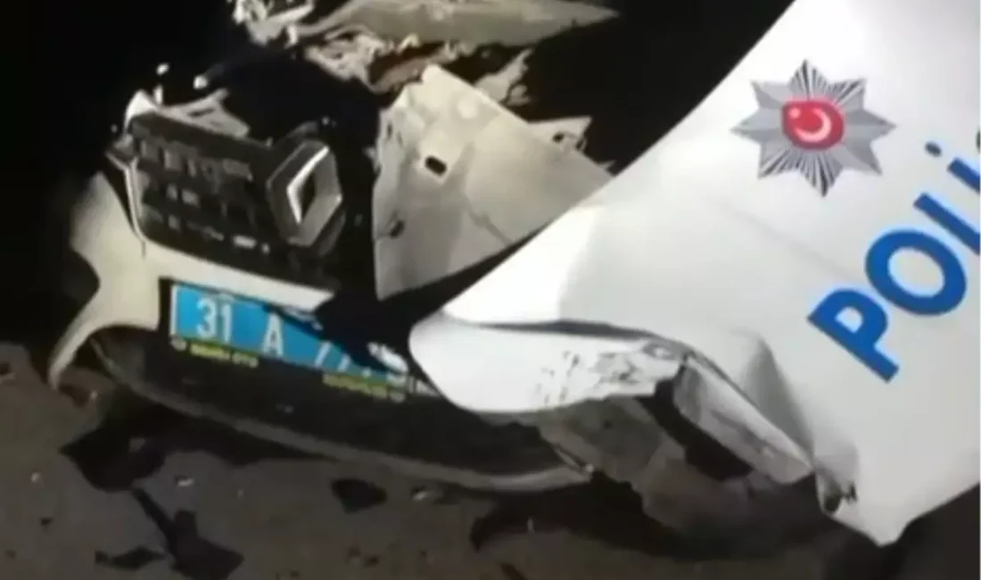 Hatay’ın İskenderun ilçesinde gece saatlerinde yaşanan trafik kazası, polis ekiplerini