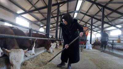 3 YILDA 800 BAŞ HAYVAN SAHİBİ… Göksun’da yaşayan girişimci Asiye