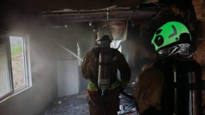 Hatay'ın Antakya ilçesinde müstakil bir ev henüz neden çıktığı bilinmeyen