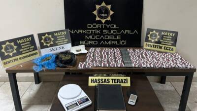 Hatay’da Şubat ayında düzenlenen narkotik operasyonlarında 101 kişi tutuklandı, 544