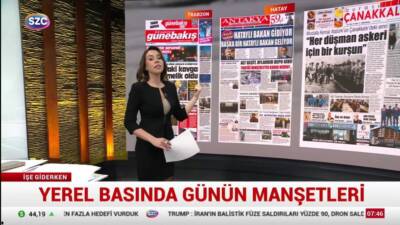Sözcü TV’de yayınlanan “İşe Giderken” programında Antakya Gazetesi’nin manşetleri gündeme